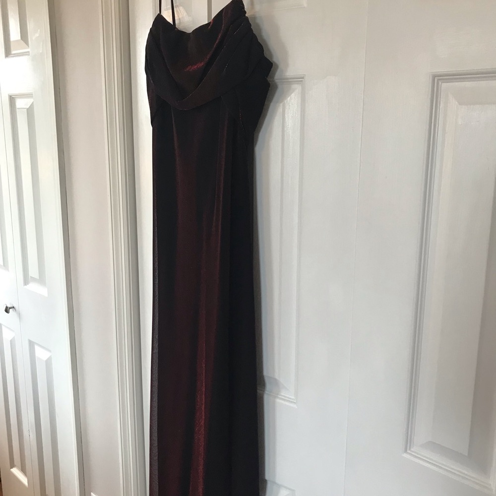 Long Black/Red Formal Dress